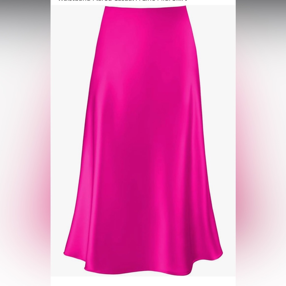 NWT HAUTE MONDE size large pink midi skirt